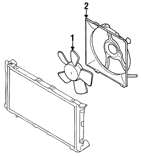 Cooling Fan for 1997 Subaru Legacy #0