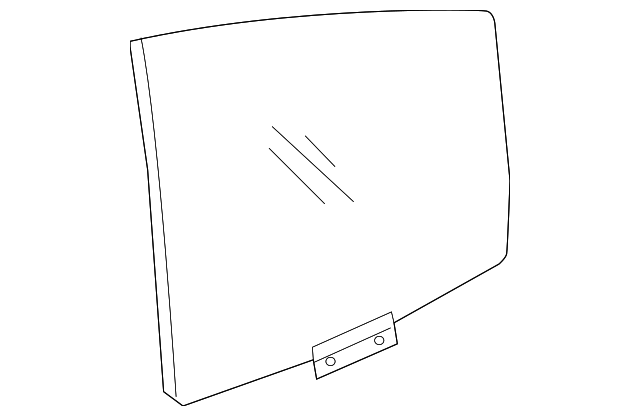 12804487 Деталь MOVEABLE GLASS, LEFT