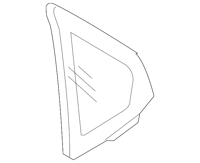 12804489 Деталь FIXED GLASS, LEFT
