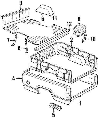 C2500 Pickup BOX ASSEMBLY