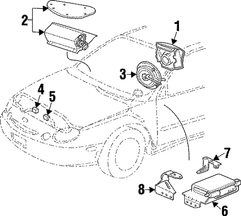 Sable AIR BAG COMPONENTS