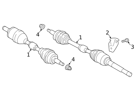 Drive Axles for 2019 Mitsubishi Eclipse Cross #1