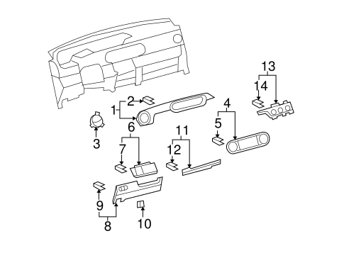 BODY/INSTRUMENT PANEL COMPONENTS for 2013 Scion xB #1