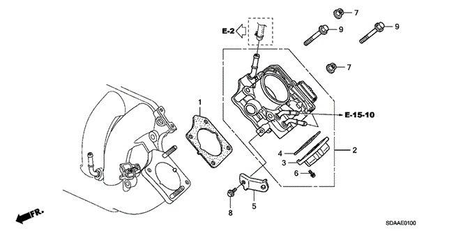ENGINE/THROTTLE BODY (L4) for 2007 Honda ACCORD SEDAN #1