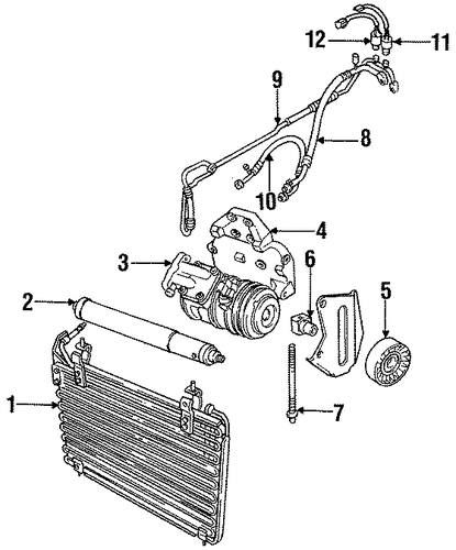 Vanden Plas CONDENSER, COMPRESSOR & LINES
