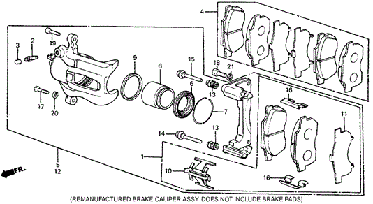 CHASSIS/FRONT BRAKE for 1985 Honda CIVIC 5-DOOR #1