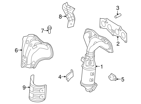 EXHAUST SYSTEM/EXHAUST MANIFOLD for 2012 Scion xB #1