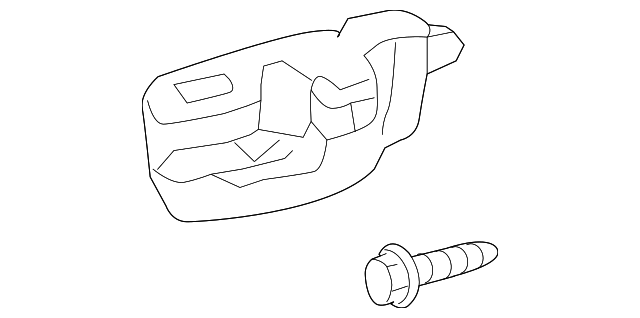 19184206 Деталь HANDLE, INSIDE, LEFT