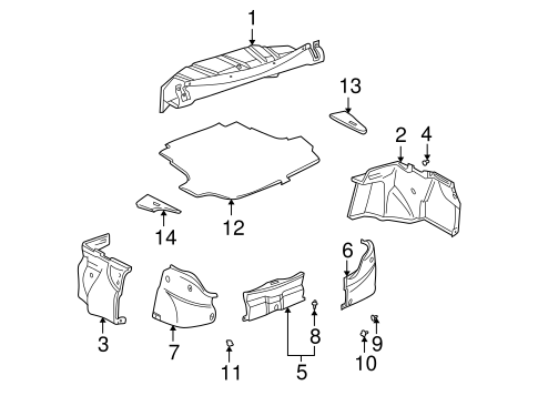 BODY/INTERIOR TRIM - REAR BODY for 2003 Toyota Solara #2