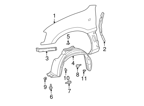 BODY/FENDER & COMPONENTS for 2004 Toyota RAV4 #1