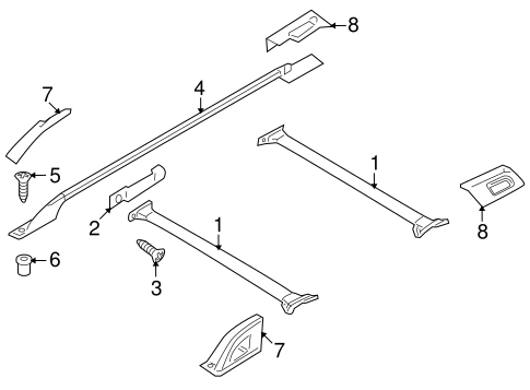 Luggage Carrier for 2008 Lincoln Navigator #0