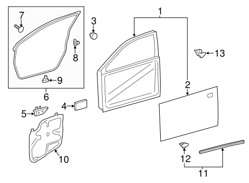 BODY/DOOR & COMPONENTS for 2014 Toyota Avalon #1