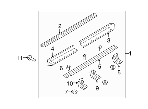 Body/Running Board for 2011 Ford Expedition #3