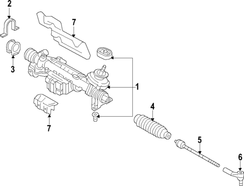 Steering Gear & Linkage for 2006 Volkswagen Jetta #15
