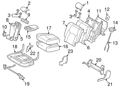 BODY/SECOND ROW SEATS for 2006 Toyota Highlander #1