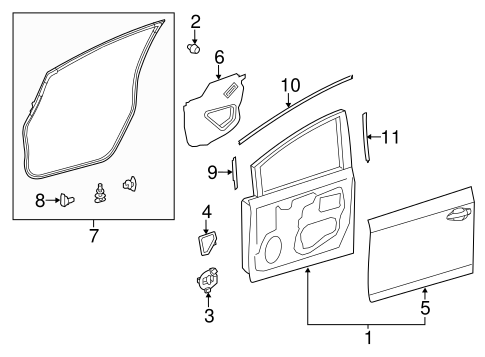 BODY/DOOR & COMPONENTS for 2013 Toyota Prius V #1