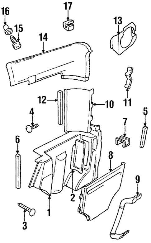 Discovery INTERIOR TRIM - REAR BODY