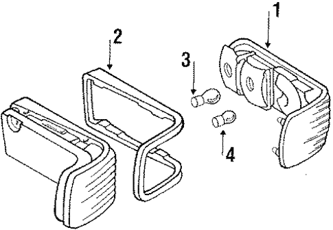 Tail Lamps for 1988 Mercedes-Benz 560 SL #0