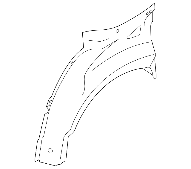1385332 Деталь OUTER WHEELHOUSE, LEFT
