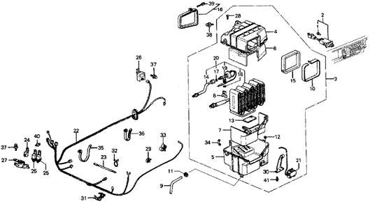 A/C Cooling Unit (Sanden) for 1986 Honda Wagovan #0