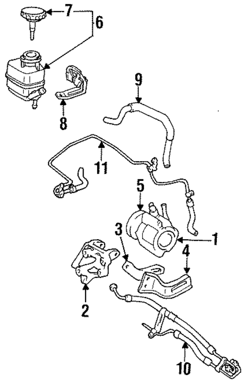 STEERING/PUMP & HOSES for 1999 Toyota Celica #1