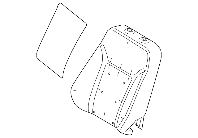 D2BZ-5464810-D Деталь SEAT BACK PAD, RIGHT