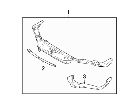 LW2 RADIATOR SUPPORT