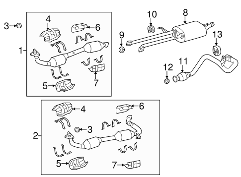 EXHAUST SYSTEM/EXHAUST COMPONENTS for 2015 Toyota Tundra #2