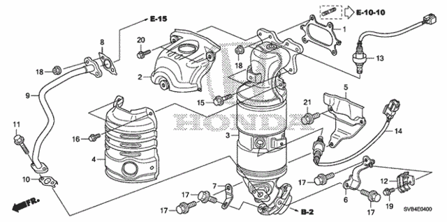 Converter (1.8L) for 2011 Honda Civic #1