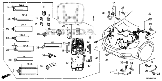 ELECTRICAL / EXHAUST / HEATER / FUEL/WIRE HARNESS (1) for 2013 Honda ACCORD SEDAN #1