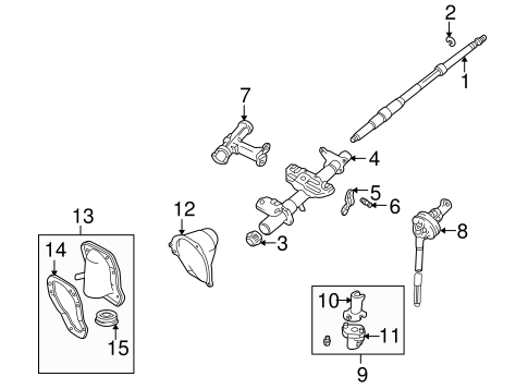 STEERING/STEERING COLUMN ASSEMBLY for 2000 Toyota 4Runner #2