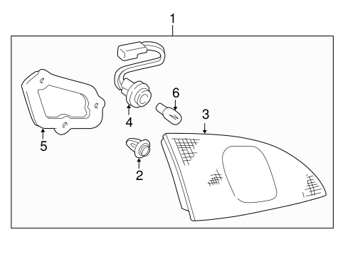 ELECTRICAL/BACKUP LAMPS for 1998 Toyota Corolla #1