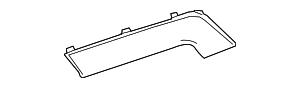 Spalted Quill Front Driver Side Door Armrest Cover Trim - GM (23291505)