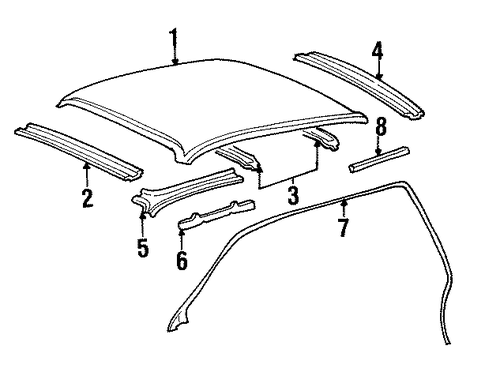 Town Car EXTERIOR TRIM - ROOF
