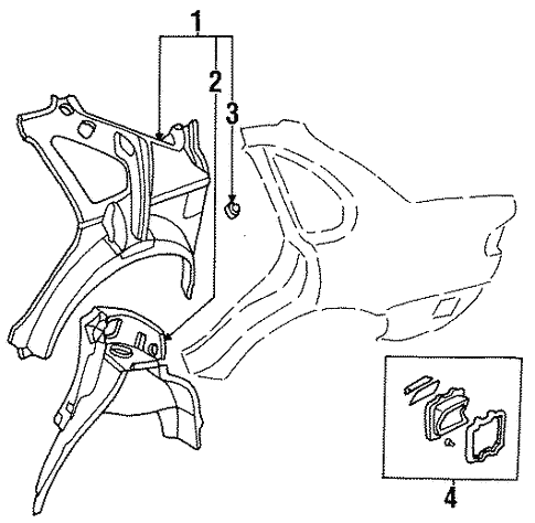 Inner Structure for 1995 Subaru Legacy #0
