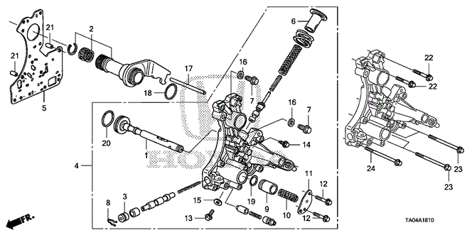 Transmission - Automatic/AT Regulator Body (V6) for 2011 Honda ACCORD SEDAN #1