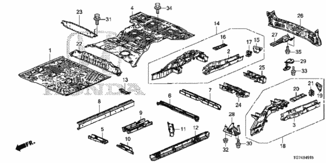 Floor Panels for 2017 Honda Pilot #0