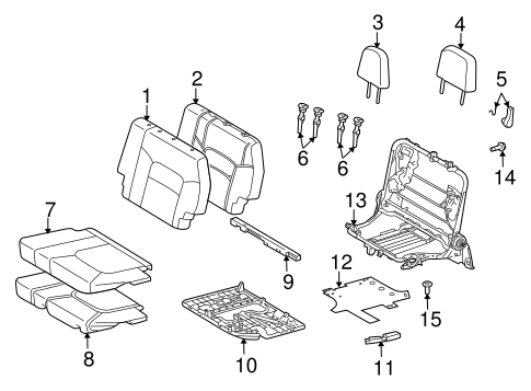 BODY/REAR SEAT COMPONENTS for 2009 Toyota Land Cruiser #3