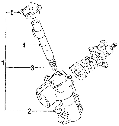 STEERING/STEERING GEAR & LINKAGE for 1997 Toyota Land Cruiser #3