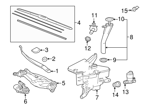 BODY/WIPER & WASHER COMPONENTS for 2016 Scion iM #2