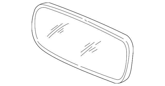 HNA3072AA Деталь MIRROR GLASS, LEFT