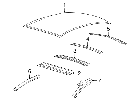 Roof & Components for 2010 Ford Taurus #0