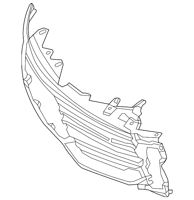 FA1Z-8200-AA Деталь GRILLE, RIGHT