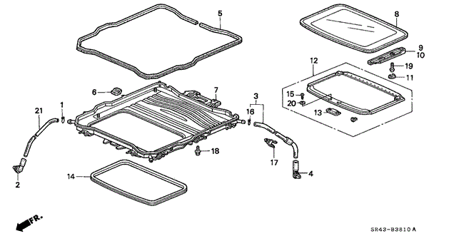 INTERIOR / BUMPER/SUNROOF for 1992 Honda CIVIC SEDAN #1