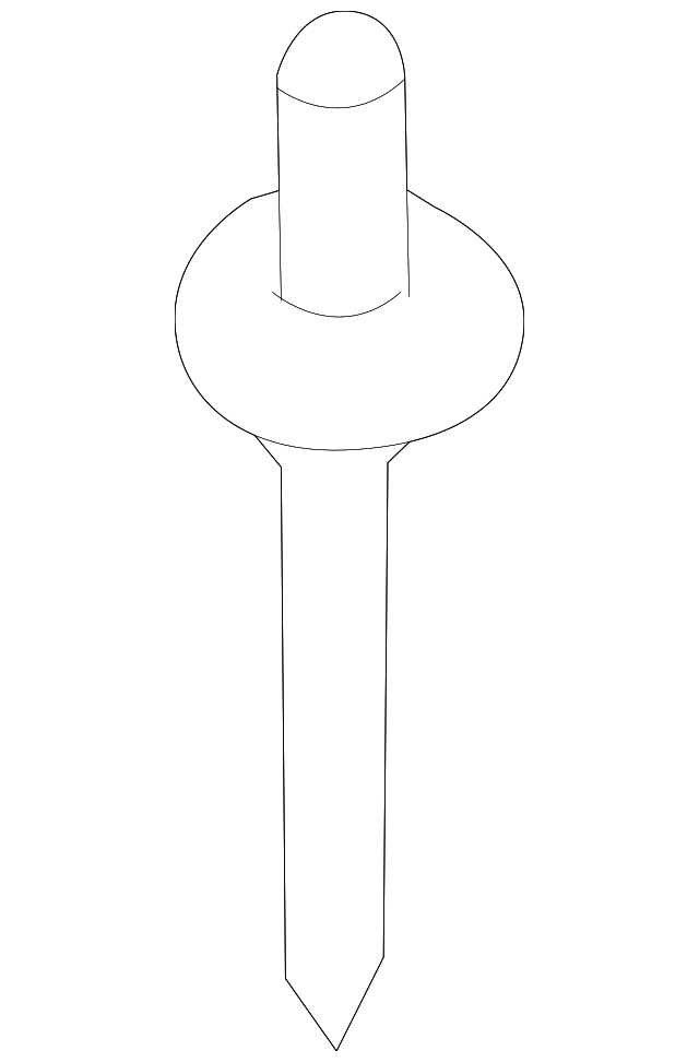 BYQ100040 INSTRUMENT PANEL RIVET, RIGHT