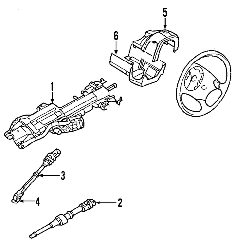 Mustang STEERING COLUMN