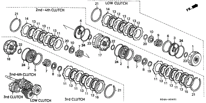 TRANSMISSION - AUTOMATIC/AT CLUTCH (SUZUKA) for 1999 Honda CIVIC SEDAN #1