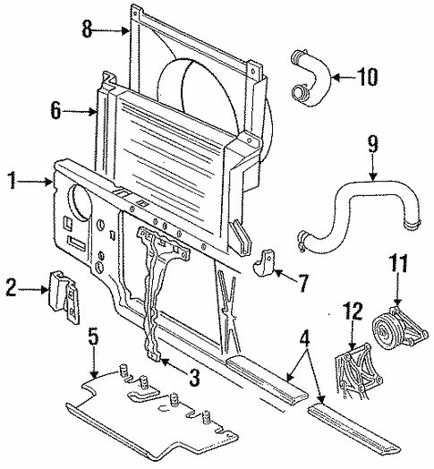 Cooling System/Belts & Pulleys for 1997 Ford F-350 #1