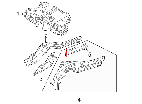 911 REAR FLOOR & RAILS