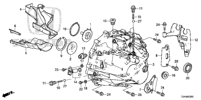 TRANSMISSION - MANUAL/MT TRANSMISSION CASE for 2013 Honda ACCORD SEDAN #1